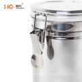 stainless steel airtight storage jar with lid kitchen canister sets